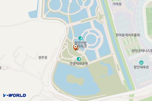 함안연꽃테마파크 위치 지도 — 경상남도 함안군 가야읍 왕궁1길 38-20