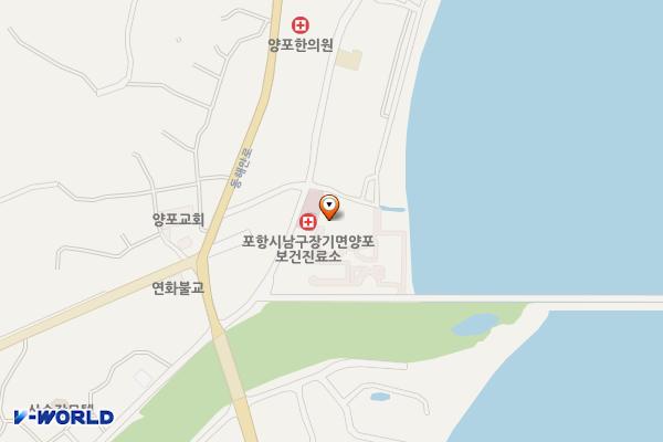 양포보건소 옆 노외주차장 위치 지도 — 경상북도 포항시 남구 장기면 양포항길6