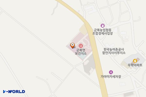 군북면보건지소 위치 지도 — 경상남도 함안군 군북면 함마대로 768-3, 군북면보건지소