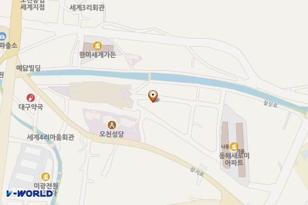 오천어시장 옆 노외주차장 위치 지도 — 경상북도 포항시 남구 오천읍 장기로1690번길 22