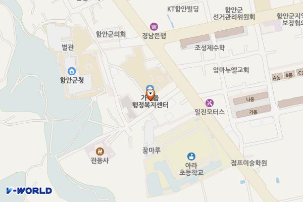 가야읍사무소 청사 위치 지도 — 경상남도 함안군 가야읍 함안대로 505, 가야읍사무소