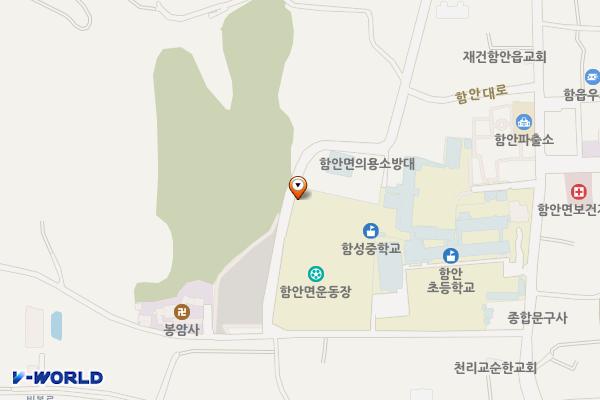 함안면공설운동장 위치 지도 — 경상남도 함안군 함안면 봉성6길 52-12