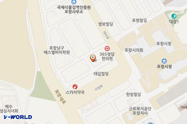 대잠동 2공영주차장 위치 지도 — 경상북도 포항시 남구 대잠동 1000