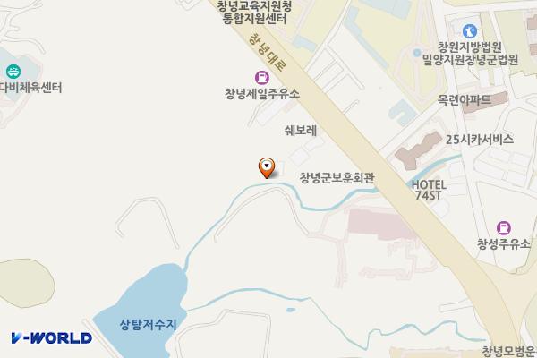 낙영마을체육공원 위치 지도 — 경상남도 창녕군 창녕읍 말흘리 850-1