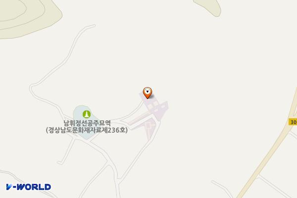 남휘정선공주묘역 위치 지도 — 경상남도 창녕군 부곡면 구산학포로 425