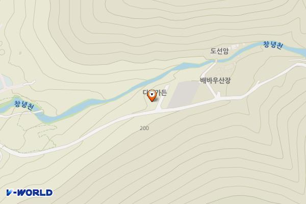 농산물 판매장 위치 지도 — 경상남도 창녕군 창녕읍 자하곡길 59