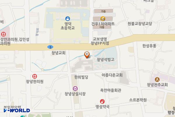창녕석빙고 위치 지도 — 경상남도 창녕군 창녕읍 송현리 293