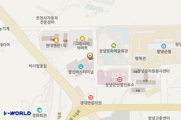 영신버스 위치 지도 — 경상남도 창녕군 창녕읍 우포2로 1213