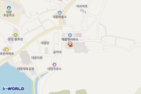 대합시장 위치 지도 — 경상남도 창녕군 대합면 도장골길 4-13