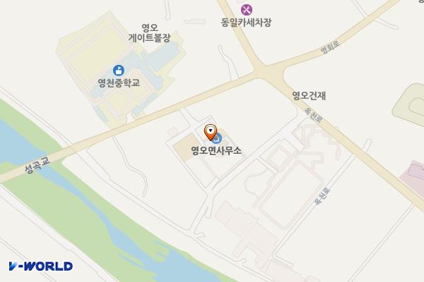 영오면사무소 위치 지도 — 경상남도 고성군 영오면 영산1길7