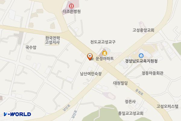 영은주유소 위치 지도 — 경상남도 고성군 고성읍 동외로 117