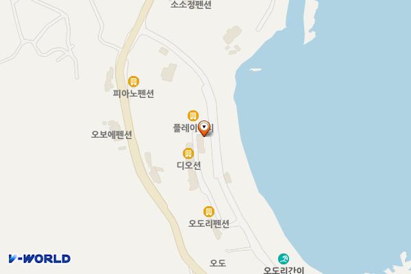 오도리 공영주차장 위치 지도 — 경상북도 포항시 북구 흥해읍 오도리 314-8