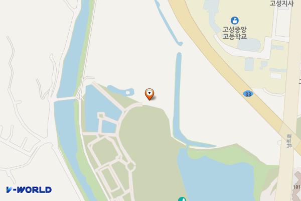 고성군 그라운드 골프장 화장실 위치 지도 — 경상남도 고성군 고성읍 수남리 511-2